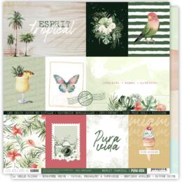 Les Ateliers de Karine - PURA VIDA - Papier n°1 Esprit Tropical