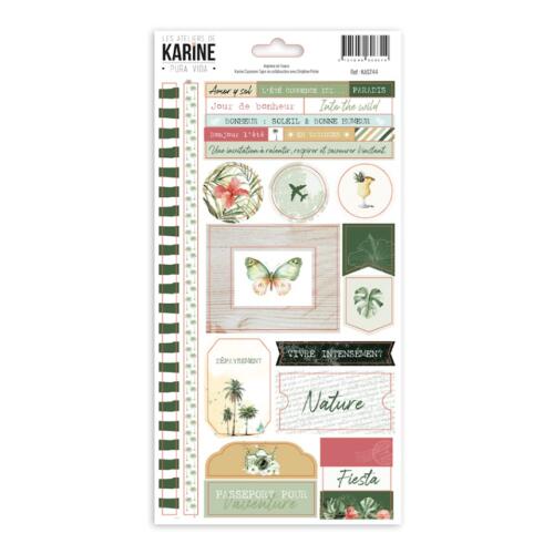 Les Ateliers de Karine - PURA VIDA -  Stickers 15x30cm