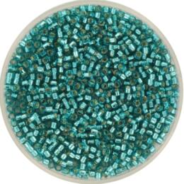 Perles MIYUKI Bleu - Delicate 11/0 - N°1208 - Caribbean Teal Silverlined - 5grs