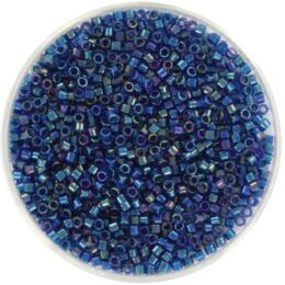 Perles MIYUKI Bleu - Delicate 11/0 - N°1763 - Emerald Lined Cobalt AB - 5grs