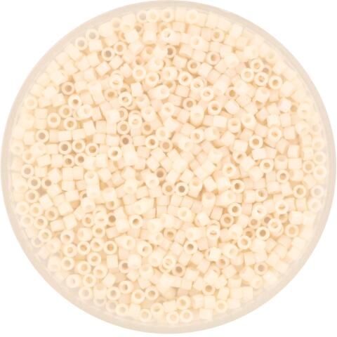 Perles MIYUKI Crème - Delicate 11/0 - N°1490 - Bisque White Opaque - 5grs