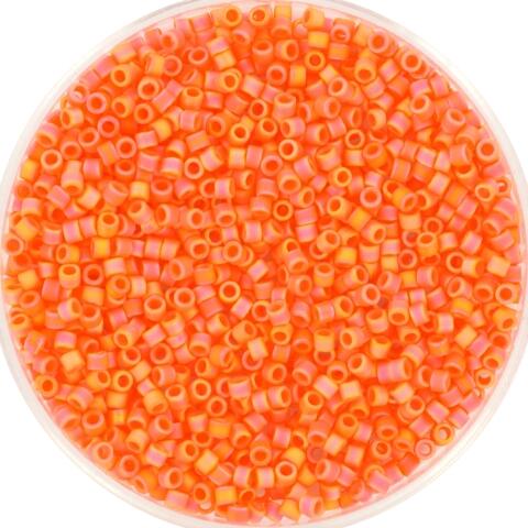 Perles MIYUKI Orange - Delicate 11/0 - N°1593 - Mandarine Opaque Mat AB - 5grs
