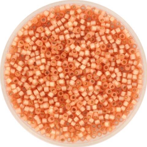 Perles MIYUKI Orange - Delicate 11/0 - N°622 - Peach Alabaster ilverlined Dyed - 5grs