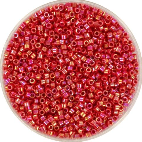 Perles MIYUKI Bleu - Delicate 11/0 - N°162 - Red Opaque AB - 5grs