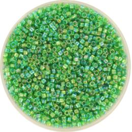 Perles MIYUKI Vert - Delicate 11/0 - N°152 - Green Transparent AB - 5grs