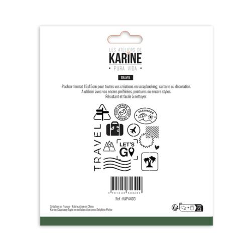 Pochoir - PURA VIDA - TRAVEL -  Les Ateliers de Karine