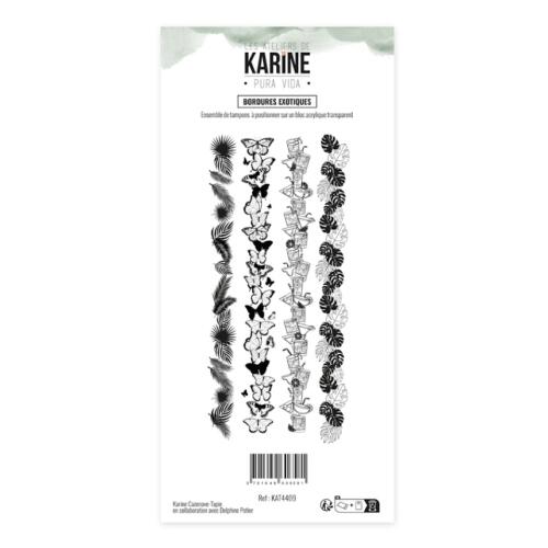Tampons Clear - PURA VIDA - BORDURES EXOTIQUES  - Les Ateliers de Karine