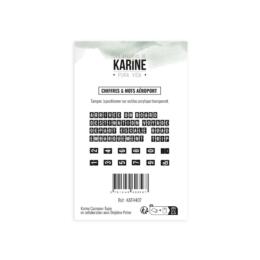 Tampons Clear - PURA VIDA - CHIFFRES ET MOTS AEROPORT - Les Ateliers de Karine