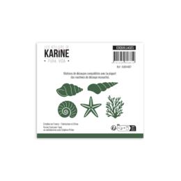 Dies Découpe Les Ateliers de Karine - Matrice de découpe COQUILLAGES - Collection PURA VIDA