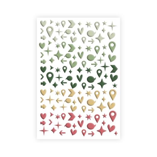 Les Ateliers de Karine - PURA VIDA -  Stickers PUFFY GEOTAGS & CO
