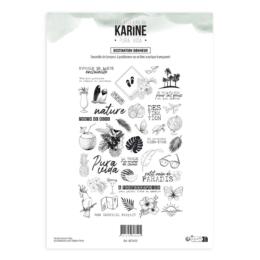 Tampons Clear A4 - PURA VIDA - DESTINATION BONHEUR - Les Ateliers de Karine
