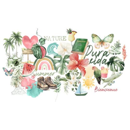 Les Ateliers de Karine - PURA VIDA -  Die Cut Calques Petites Vignettes