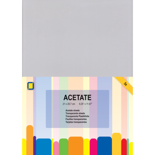 PAPIER ACETATE - Plastique Transparent A4 sans Impression 250 microns