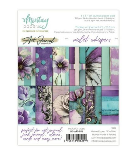 Mintay Papers - Art Journal VIOLET WHISPERS 15x20cm
