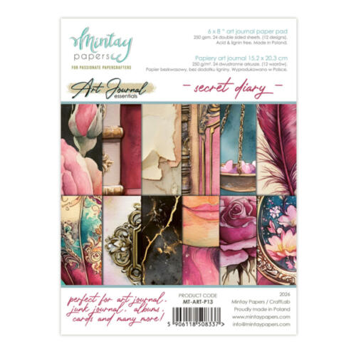 Mintay Papers - Art Journal SECRET DIARY 15x20cm