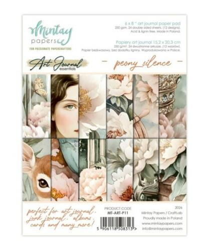 Mintay Papers - Art Journal PEONY SILENCE 15x20cm