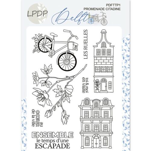 Tampon Clear - PROMENADE CITADINE - Collection DELFT - Les Papiers de Pandore