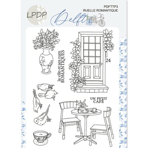 Tampon Clear - RUELLE ROMANTIQUE - Collection DELFT - Les Papiers de Pandore