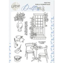 Tampon Clear - RUELLE ROMANTIQUE - Collection DELFT - Les Papiers de Pandore