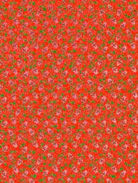 Papier Japonais CHIYOGAMI - Papier Fond Rouge Fleurs Mauve n°540