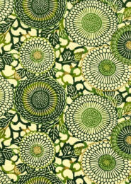 Papier Japonais CHIYOGAMI - Papier Motifs Géométriques Vert n°771