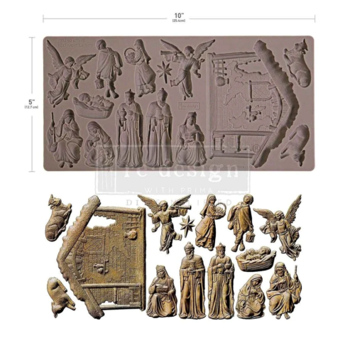 MOULE Silicone :  HOLY NIGHT NATIVITY Prima marketing/Re design