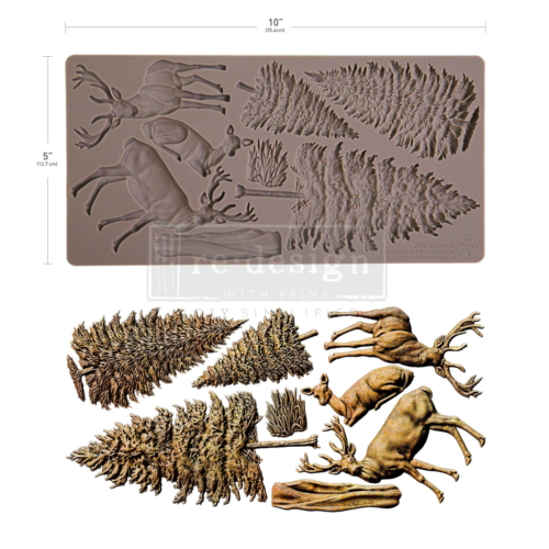MOULE Silicone :  EVERGREEN CHRISTMAS MAGIC Prima marketing/Re design