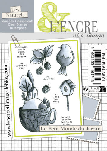 Tampon Clear -  LE PETIT MONDE DU JARDIN - Collection Les Naturels - L'Encre & l'Image