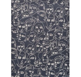 Papier Fantaisie 100% Coton - MUSE Noir