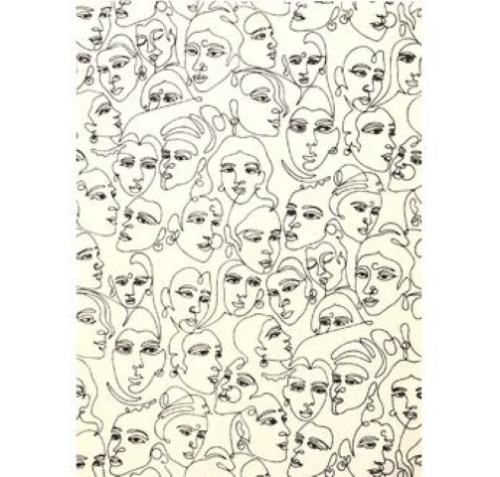 Papier Fantaisie 100% Coton - MUSE Ivoire