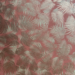 Papier Fantaisie 100% Coton - PALME D'OR Vert Sauge/Ocre et Or