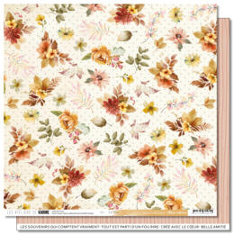 Les Ateliers de Karine - MADE WITH LOVE - Papier n°2 FLEURS A DECOUPER