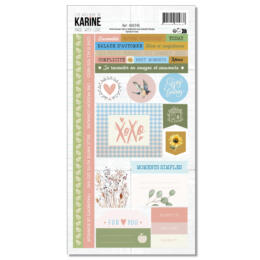 Les Ateliers de Karine - MADE WITH LOVE -  Stickers 15x30cm