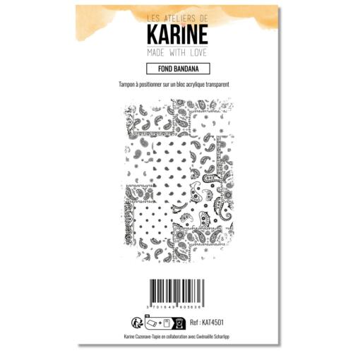 Tampons Clear - MADE WITH LOVE - FOND BANDANA  - Les Ateliers de Karine