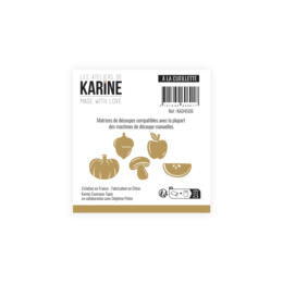 Dies Découpe Les Ateliers de Karine - Matrice de découpe A LA CUEILLETTE - Collection MADE WITH LOVE