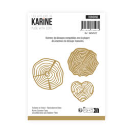 Dies Découpe Les Ateliers de Karine - Matrice de découpe RONDINS - Collection MADE WITH LOVE