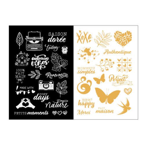 Les Ateliers de Karine - MADE WITH LOVE - Stickers Transparents