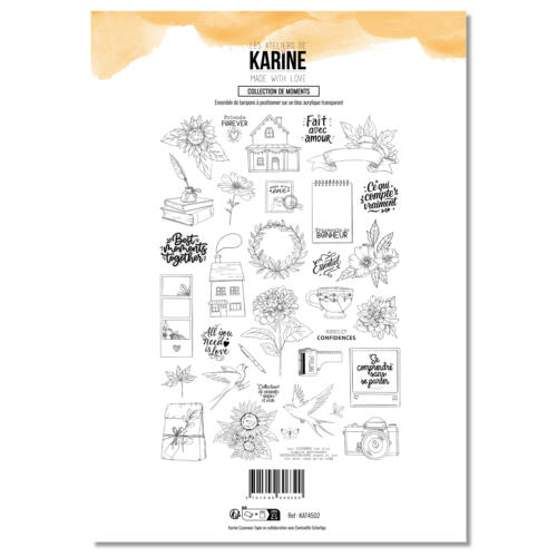 Tampons Clear - MADE WITH LOVE - COLLECTION DE MOMENTS  - Les Ateliers de Karine