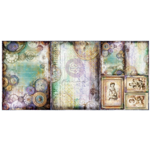 Finnabair - Papier Découpage Fiber A3 - TIME WHISPERS (3 feuilles)