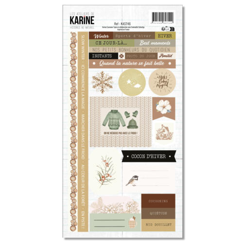 Les Ateliers de Karine - HISTOIRES AU NATUREL -  Stickers 15x30cm