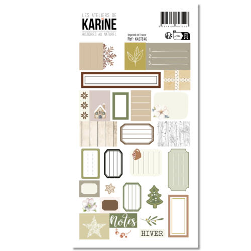 Les Ateliers de Karine - HISTOIRES AU NATUREL - Stickers 9.7x17