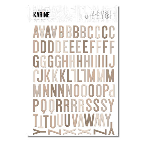Stickers Alphabet - HISTOIRES AU NATUREL - MULTICOULEURS - Ateliers de Karine