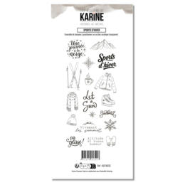 Tampons Clear - HISTOIRES AU NATUREL - SPORTS D'HIVER  - Les Ateliers de Karine