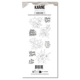 Tampons Clear - HISTOIRES AU NATUREL - FLEURS & GIVRE  - Les Ateliers de Karine