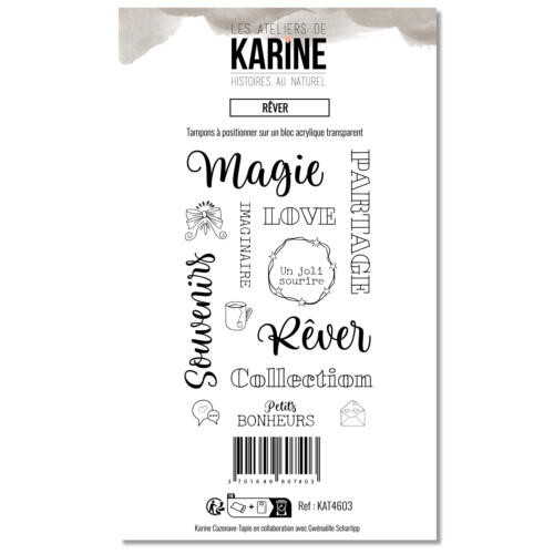 Tampons Clear - HISTOIRES AU NATUREL - REVER  - Les Ateliers de Karine