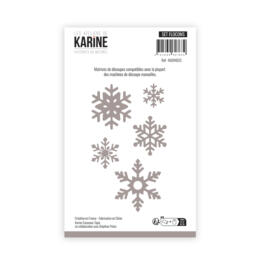 Dies Découpe Les Ateliers de Karine - Matrice de découpe SET FLOCONS - Collection HISTOIRES AU NATUREL