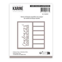 Dies Découpe Les Ateliers de Karine - Matrice de découpe CADRE COULEURS & INSPIRATIONS - Collection HISTOIRES AU NATUREL
