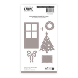 Dies Découpe Les Ateliers de Karine - Matrice de découpe SET DECORATIONS PORTE/FENETRE - Collection HISTOIRES AU NATUREL