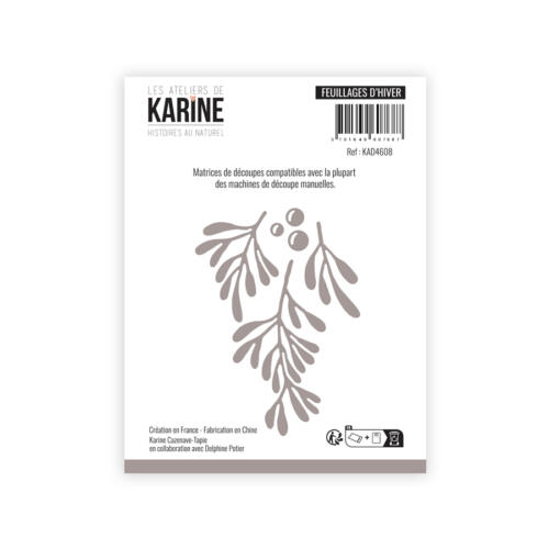 Dies Découpe Les Ateliers de Karine - Matrice de découpeFEUILLAGES D'HIEVR - Collection HISTOIRES AU NATUREL