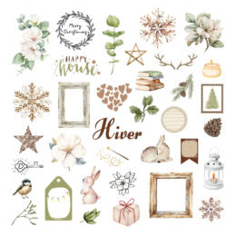 Les Ateliers de Karine - HISTOIRES AU NATUREL -  Die Cut Calques Petites Vignettes